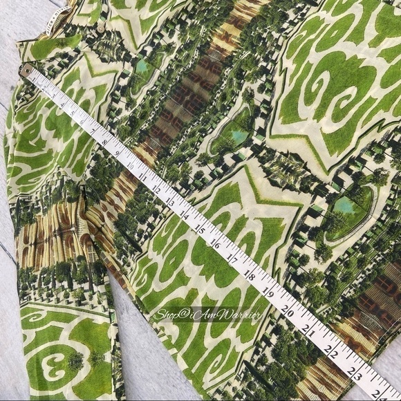 Alice + Olivia mirrored botanical garden silk blouse *shop@iamwarrior - Picture 13 of 16